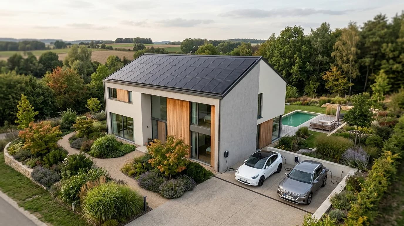 Installation hybride complète 8,8 kWc + BYD 10 kWh + Fronius GEN24 + EMS — Bertrange